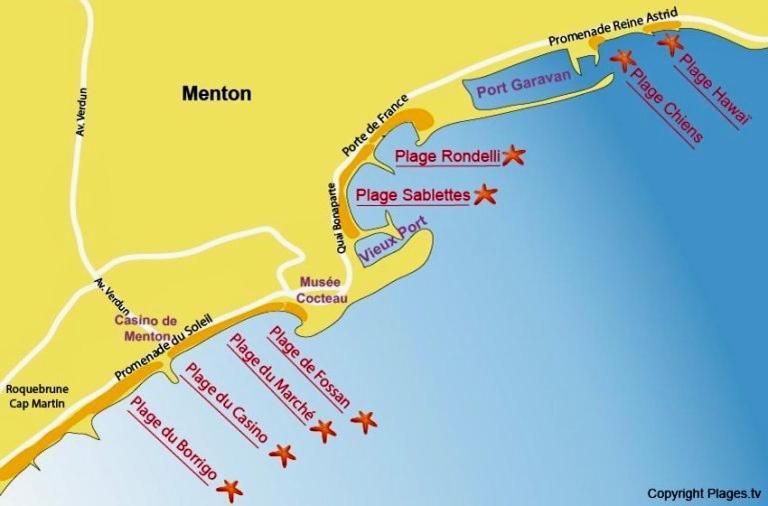 Studio La Cigale Bord De Mer Menton Exteriér fotografie